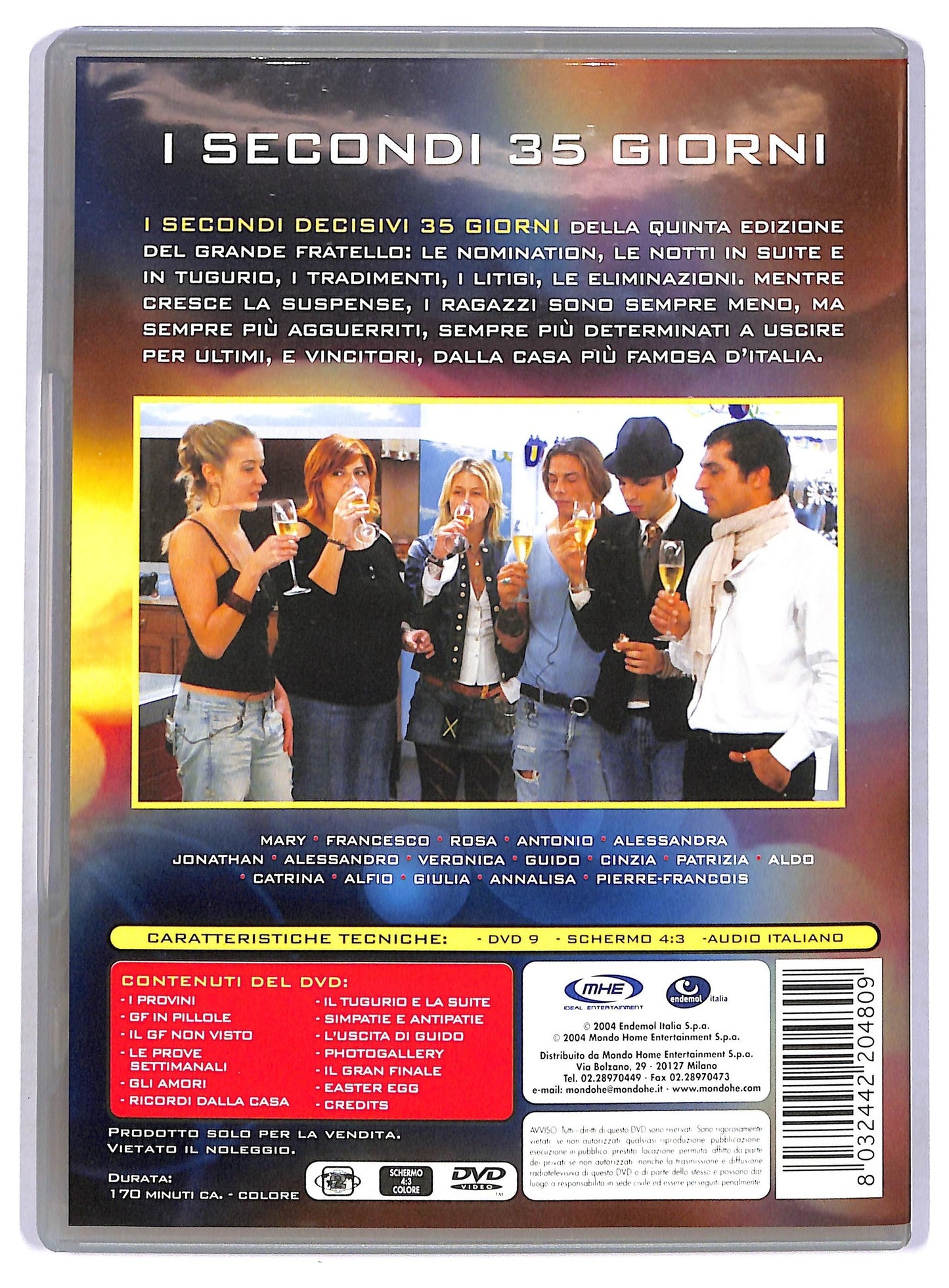 EBOND I secondi decisivi 35 Grande fratello quinta ed. EDITORIALE DVD DB624602