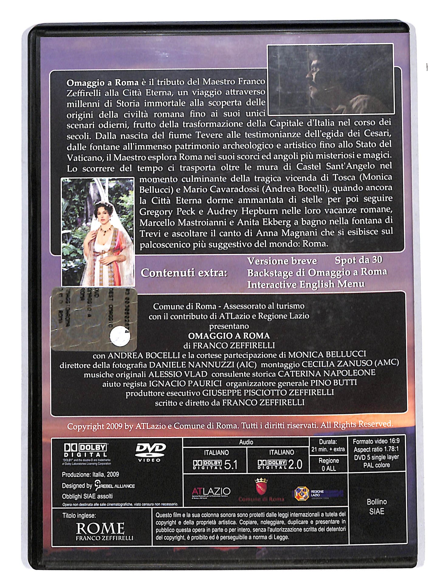EBOND Omaggio a Roma di Franco Zeffirelli DVD DB624918
