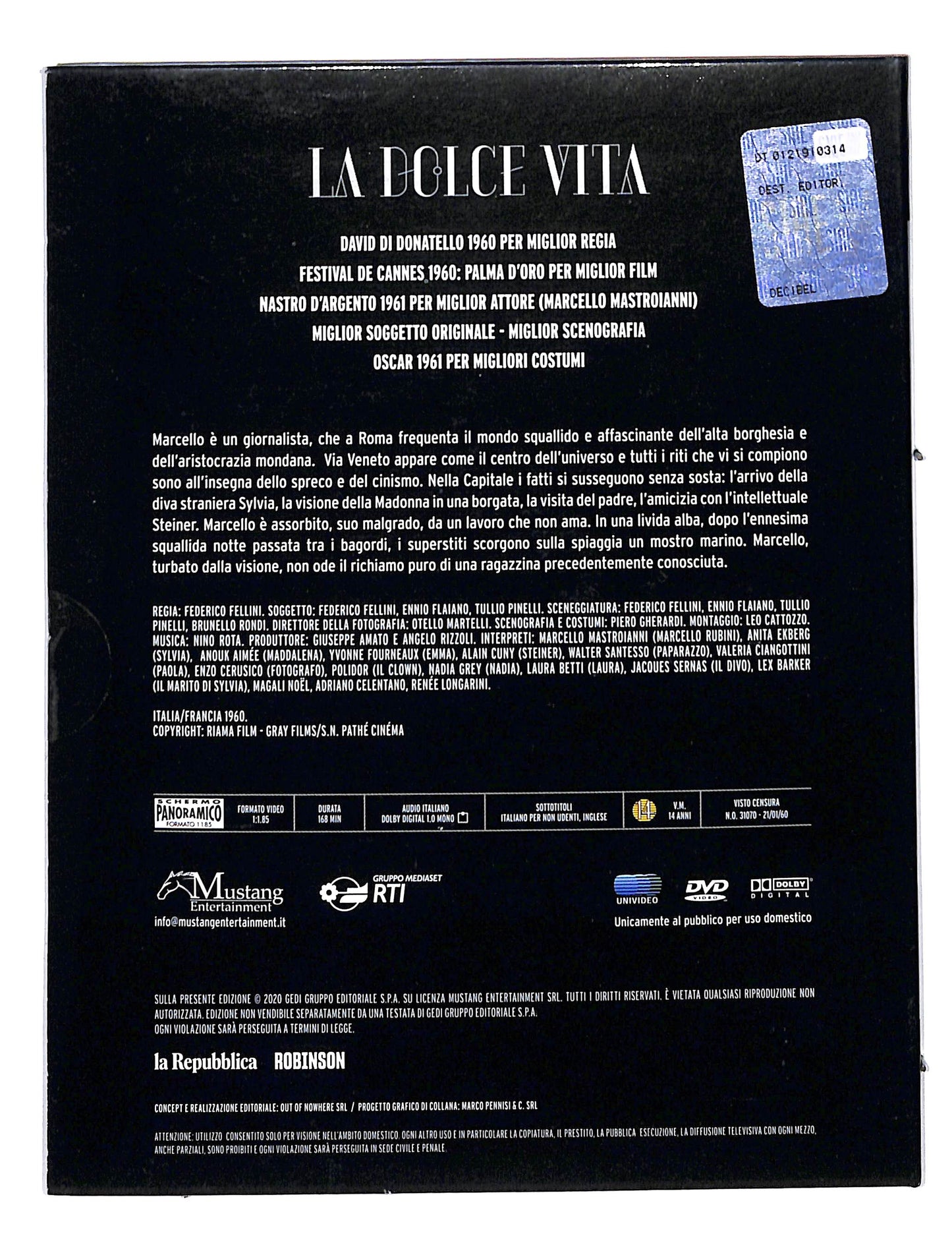 EBOND Federico Fellini - la dolce vita EDITORIALE DVD DB624926