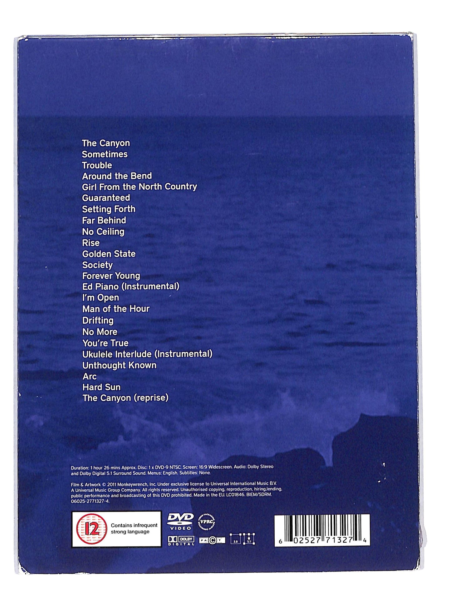 EBOND Eddie Vedder - Water On The Road DIGIPACK DVD DB624953