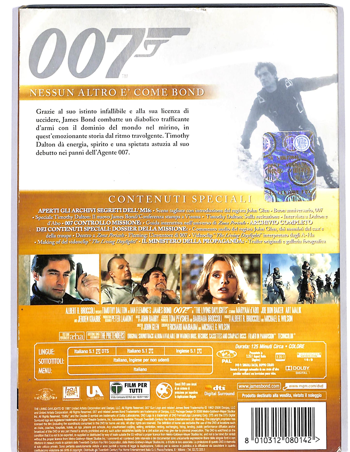 EBOND 007 Zona pericolo Slipcase DVD DB625423
