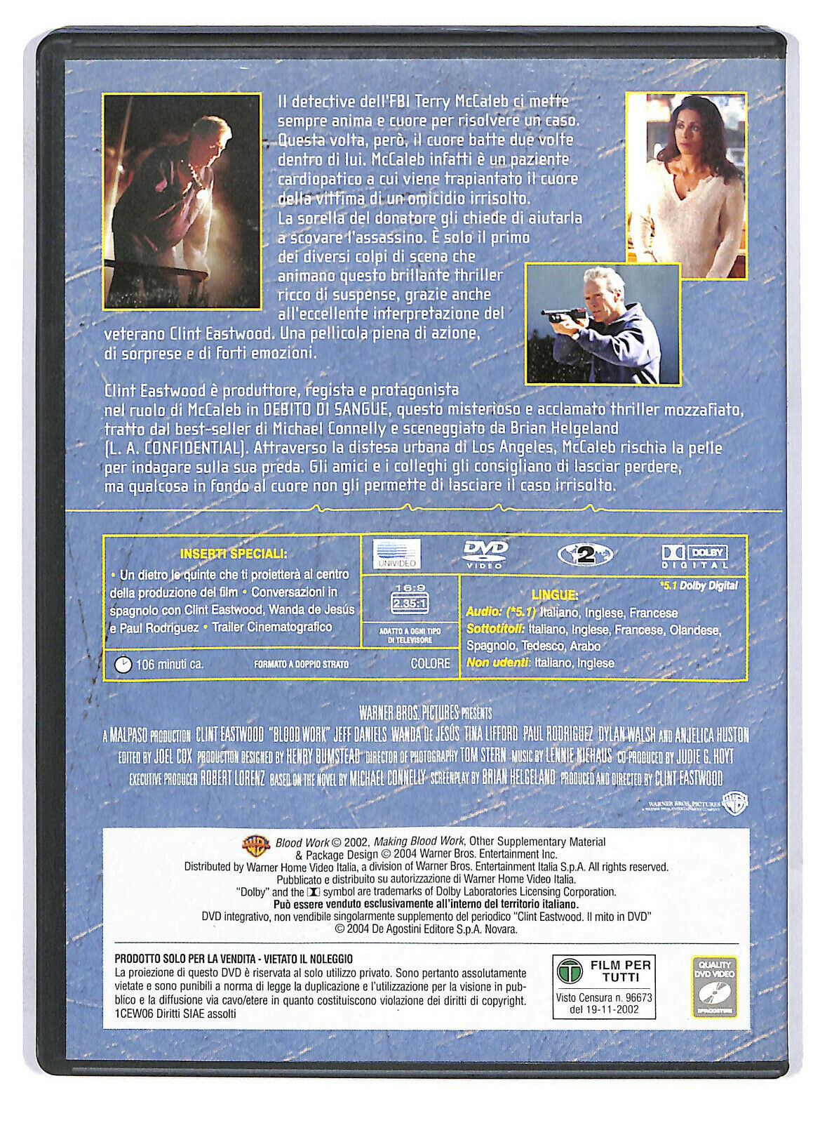 EBOND Debito Di Sangue Editoriale DVD DB625448