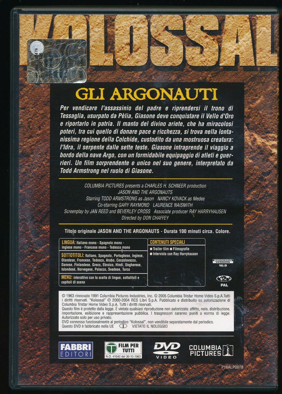 EBOND Gli Argonauti Editoriale DVD DB625449