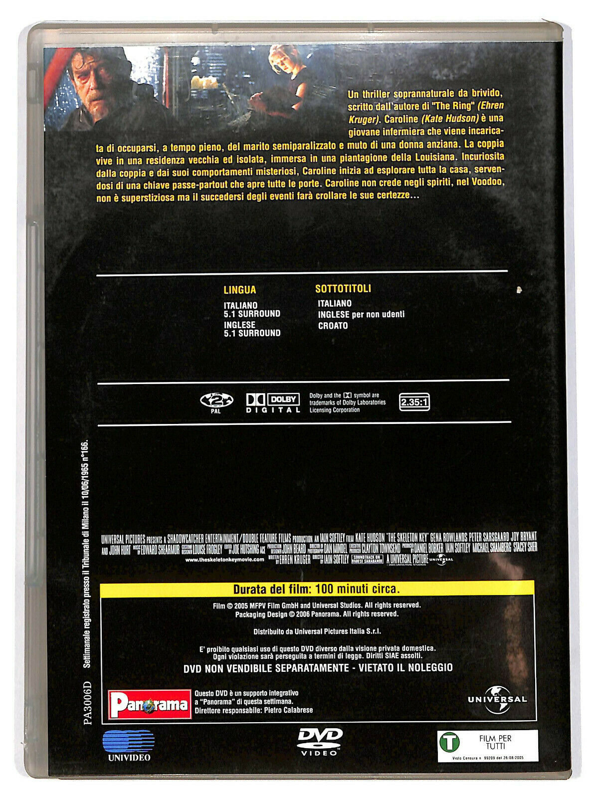EBOND The Skeleton Key Editoriale DVD DB625856