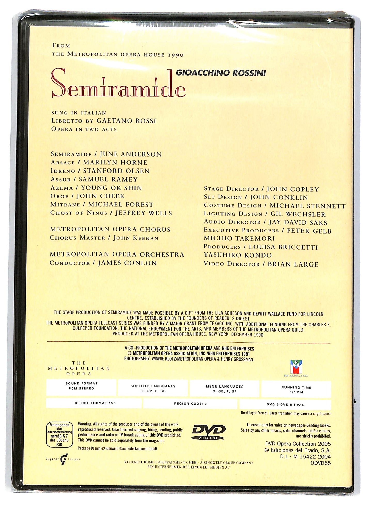 EBOND Dvd Opera Collection - Semiramide + Fascicolo EDITORIALE DVD DB626334