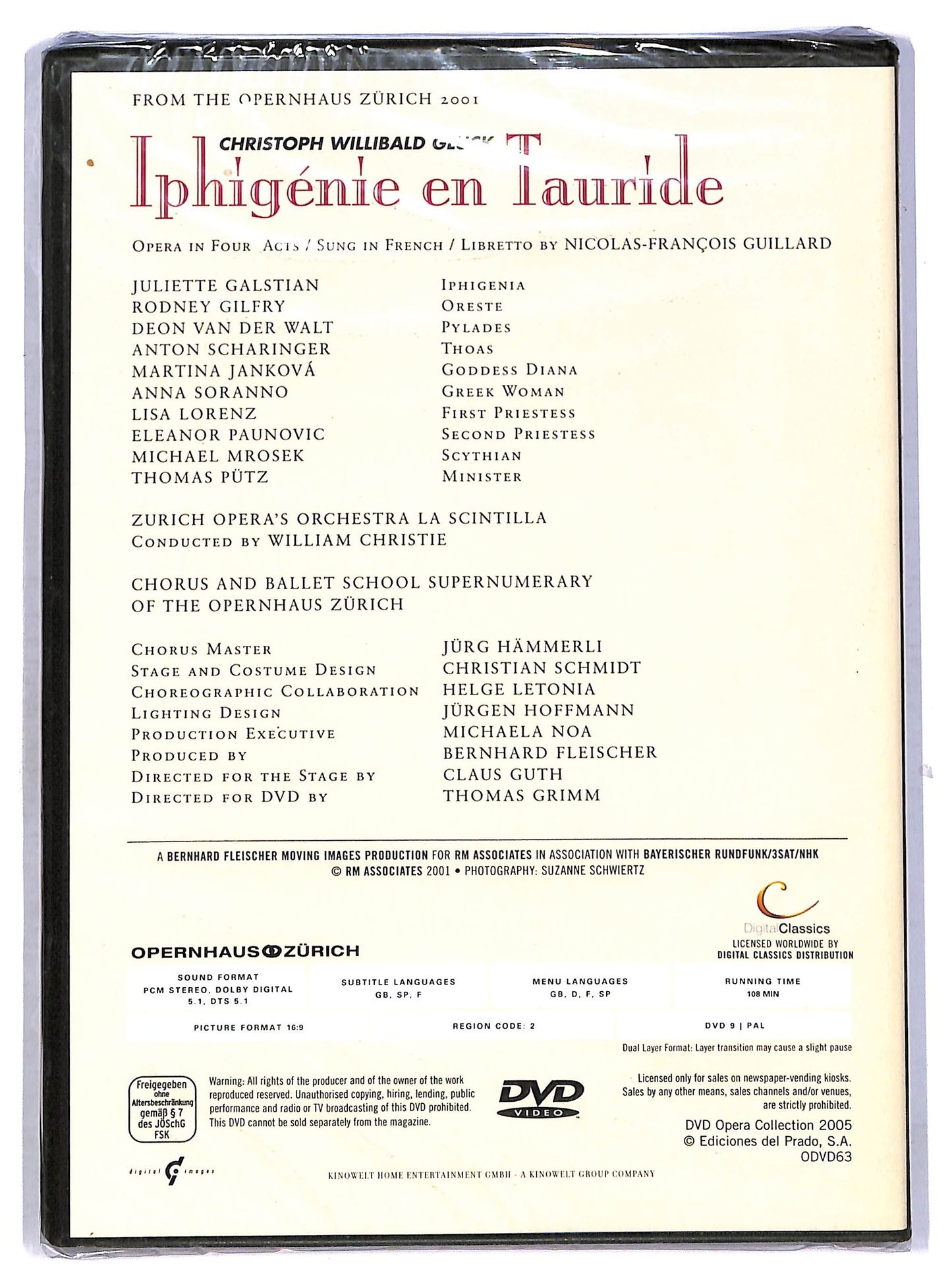 EBOND Dvd opera collection - Iphigenie en tauride EDITORIALE DVD DB626348