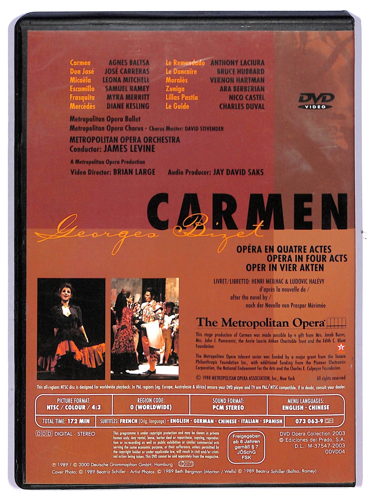EBOND Carmen Georges Bizet - Opera Collection EDITORIALE NTSC DVD DB626351