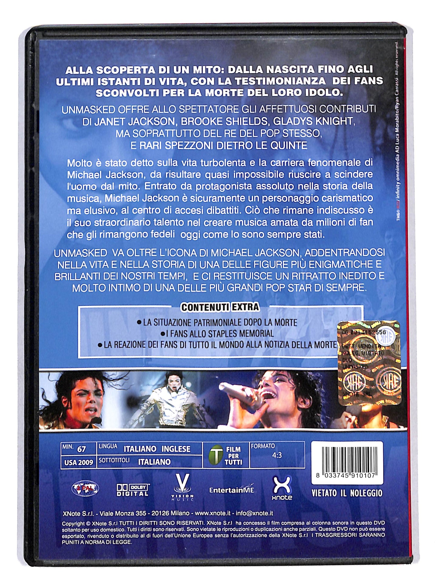 EBOND Michael Jackson Unmasked La storia del re del pop DVD DB626734