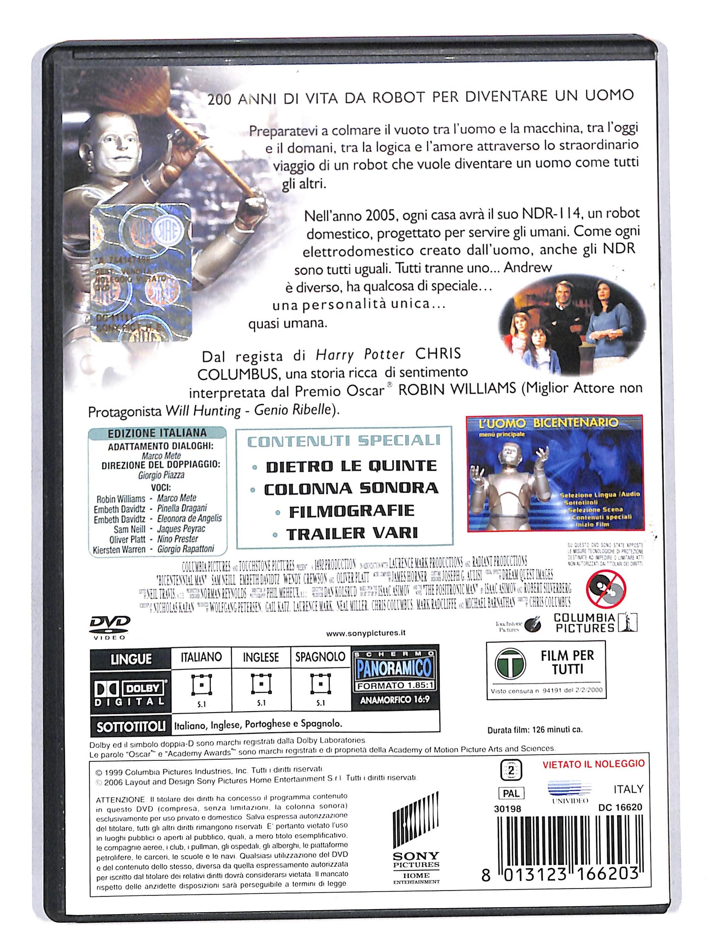 EBOND L'uomo bicentenario DVD DB626735