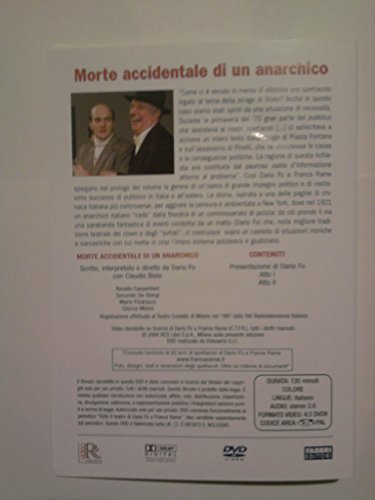 EBOND Dario Fo & Franca Rame: Morte Accidentale Di Un Anarchico DVD DB626933