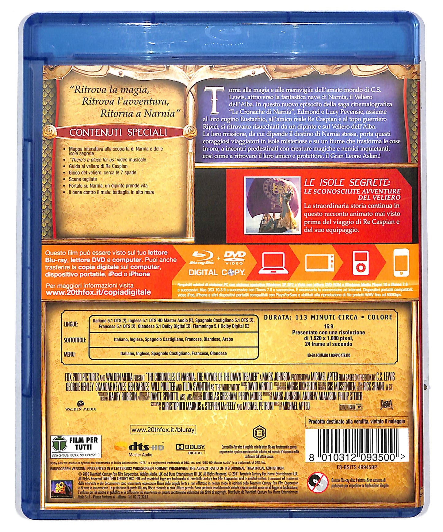 EBOND Le cronache di Narnia - Il viaggio del veliero BLURAY DB627360