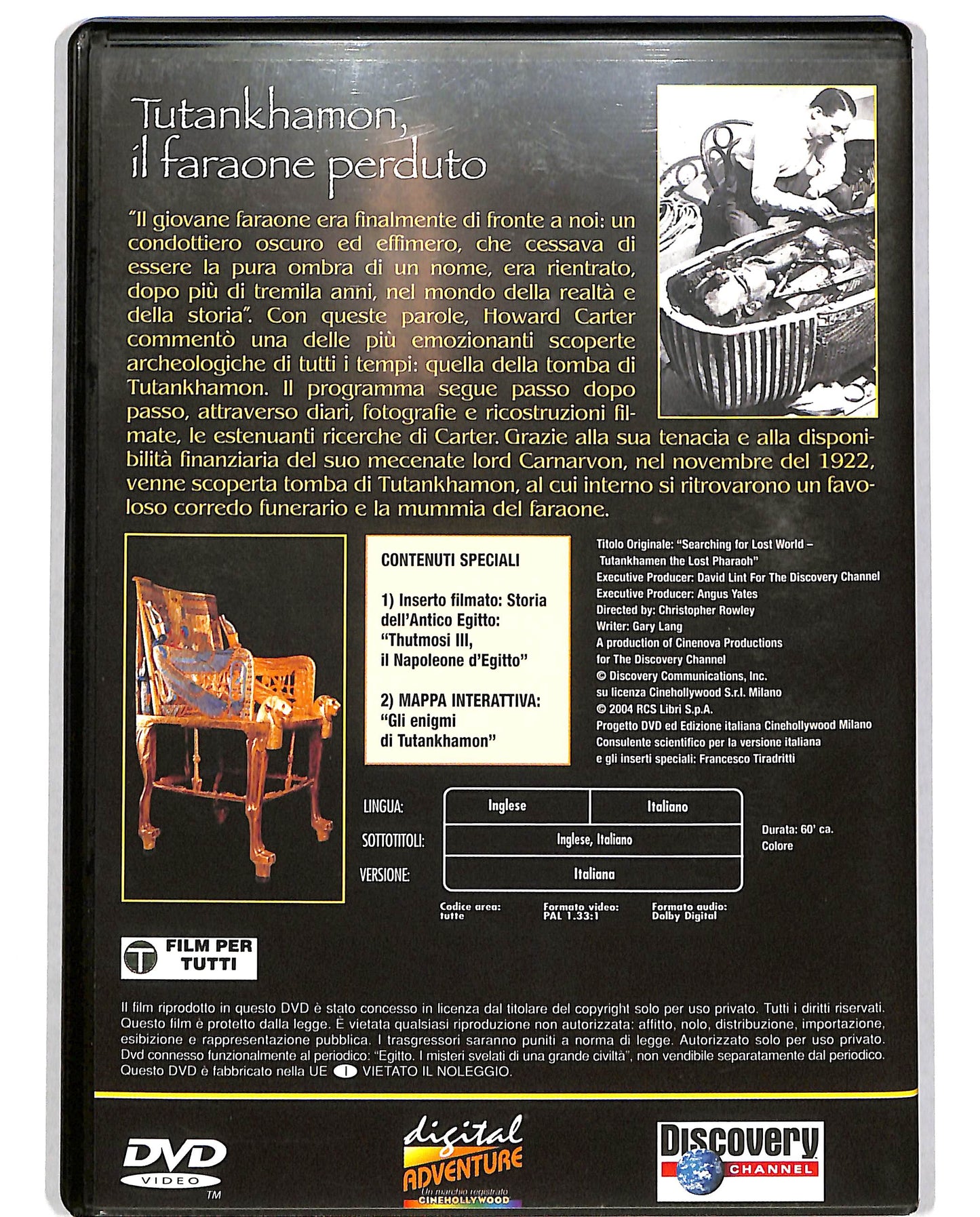 EBOND Tutankhamon il faraone perduto EDITORIALE DVD DB627407