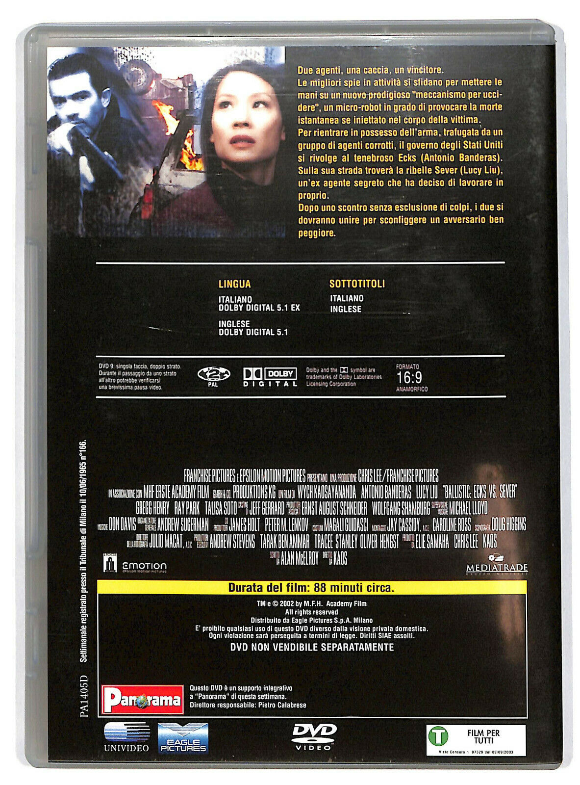 EBOND Ballistic Editoriale DVD DB627422