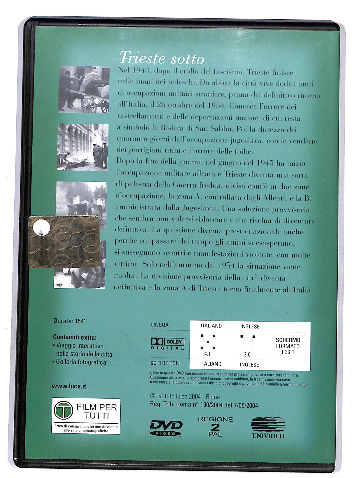 EBOND Novecento vol.25 Trieste sotto DVD DB627610