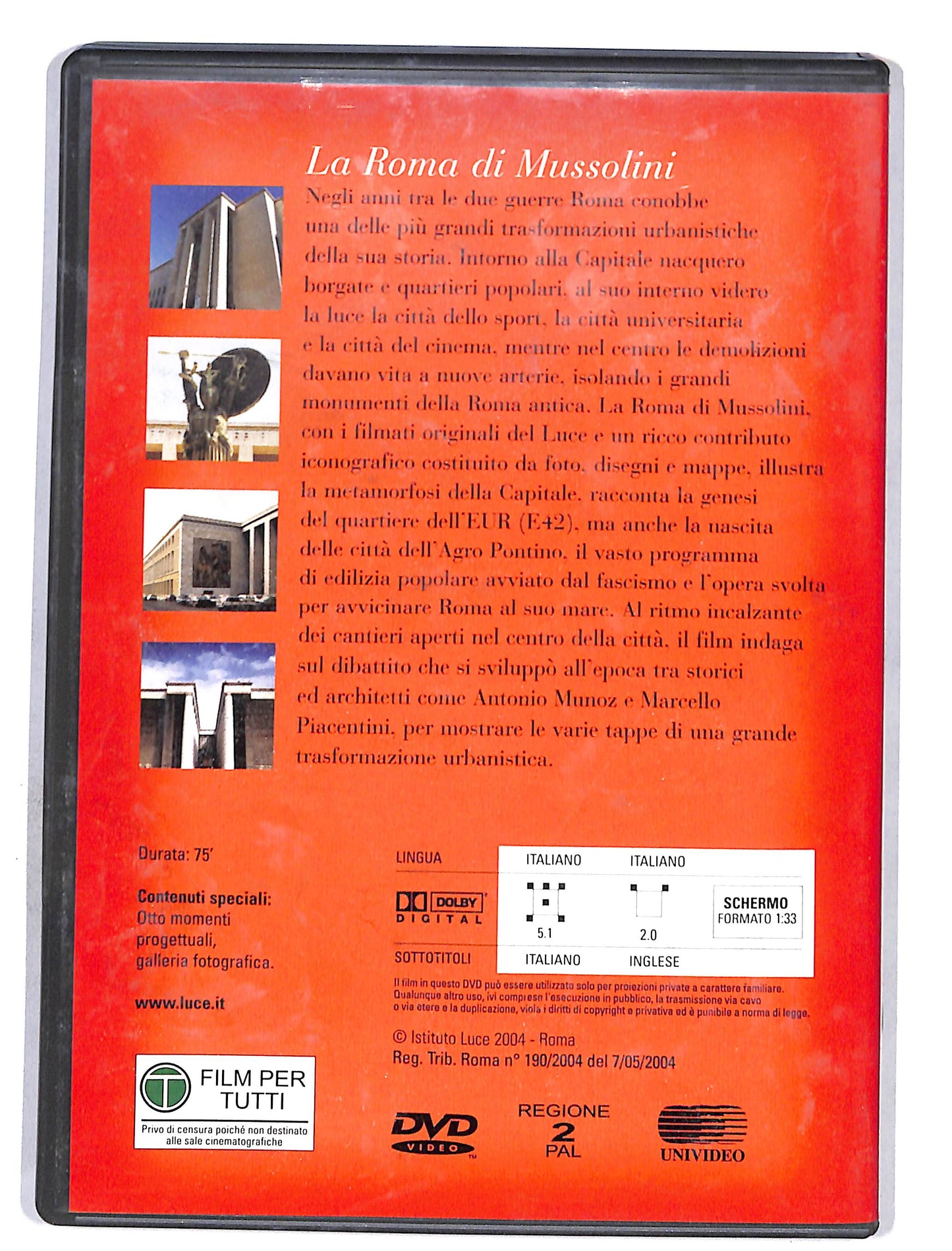 EBOND Novecento vol.5 La Roma di Mussolini DVD DB627612