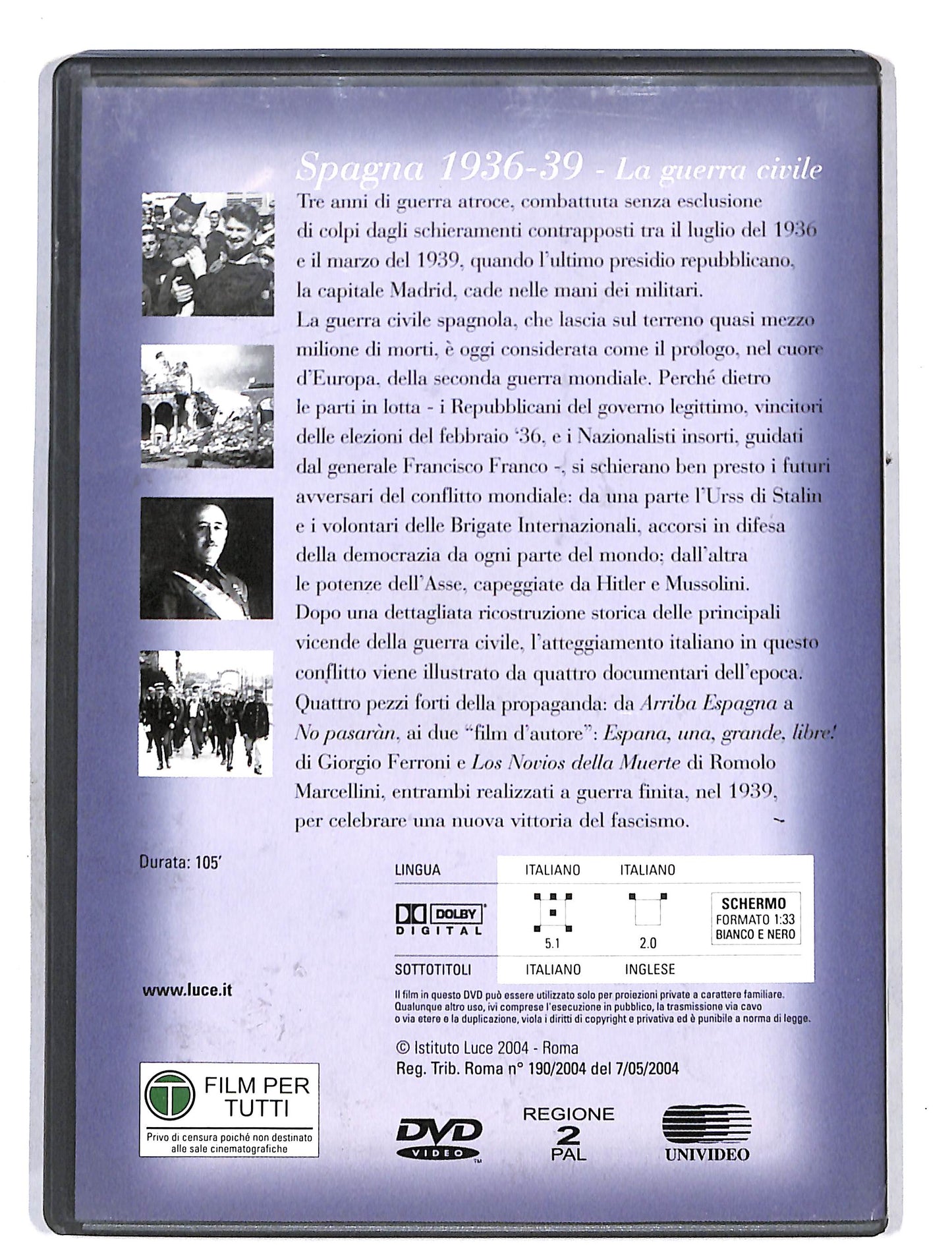 EBOND Novecento vol.12 Spagna 1936-39 DVD DB627624