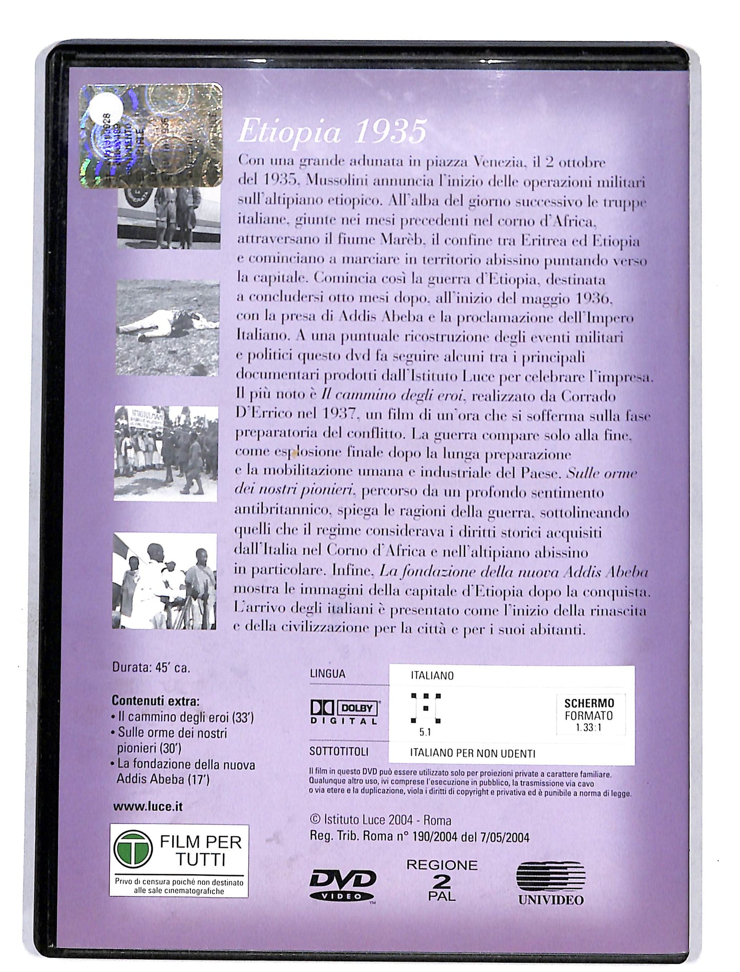 EBOND Novecento vol.11 Etiopia 1935 DVD DB627625