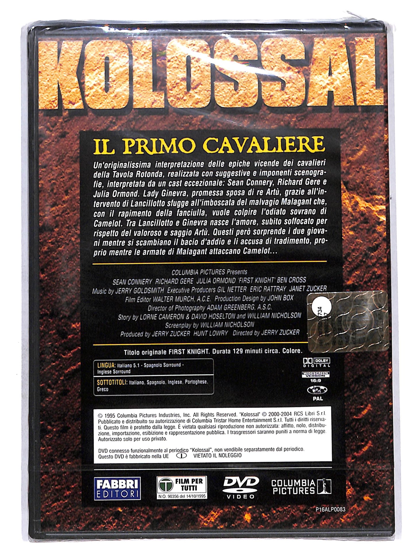 EBOND Kolossal - Il Primo Cavaliere EDITORIALE DVD DB627649