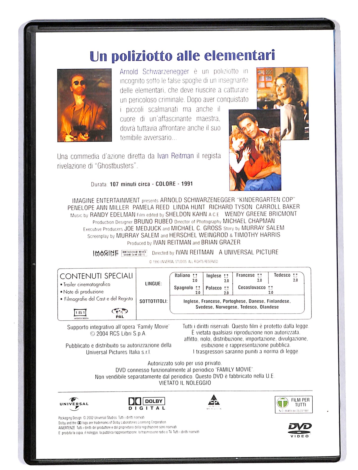 EBOND Family Movie - Un poliziotto alle elementari EDITORIALE DVD DB627656