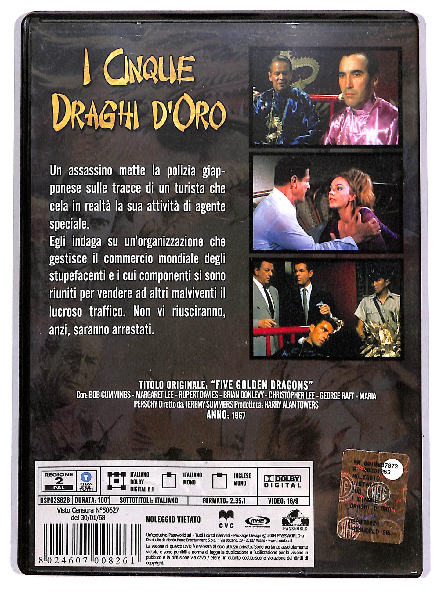 EBOND I cinque draghi d'oro DVD DB627913