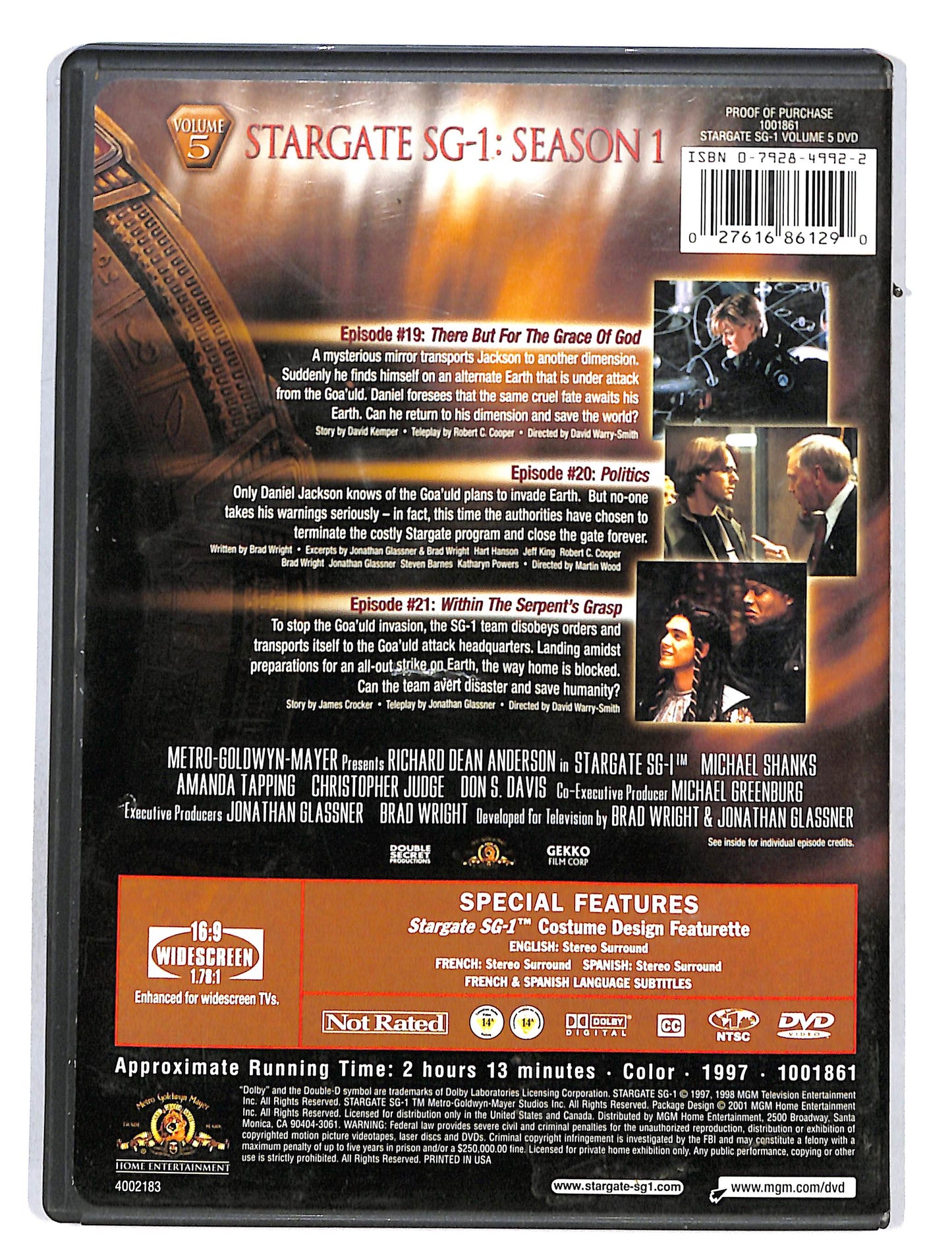 EBOND Stargate Sg.1 Season 1 vol.5 DVD DB628113