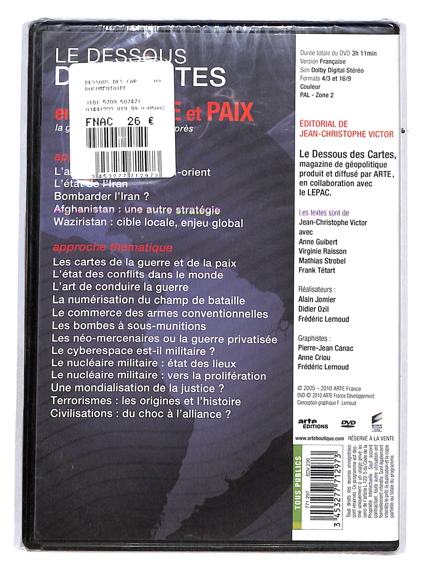 EBOND Le Dessous des cartes entre Guerre et Paix DVD DB628114