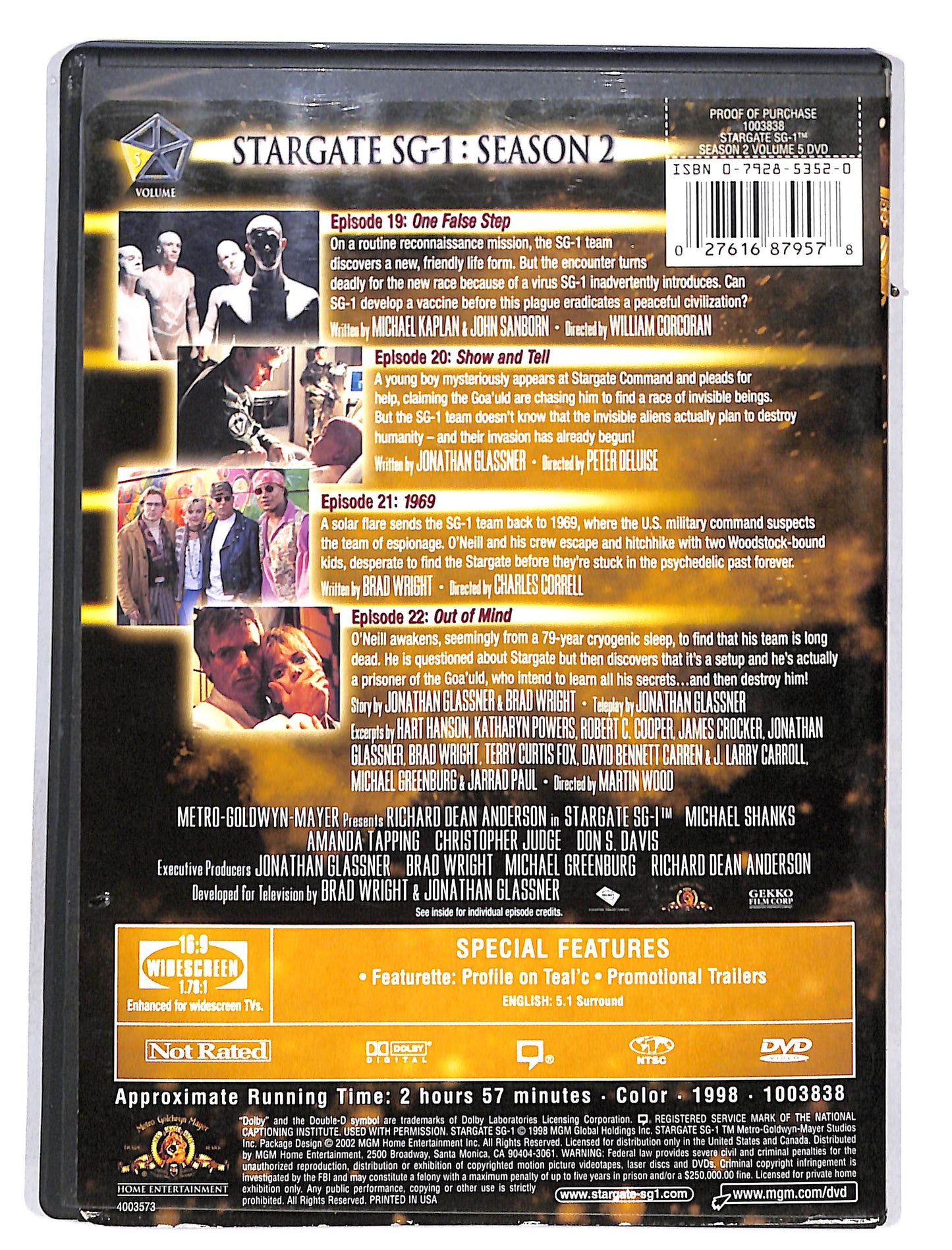 EBOND Stargate Sg.1 Seasons 2 Vol.5 DVD DB628123