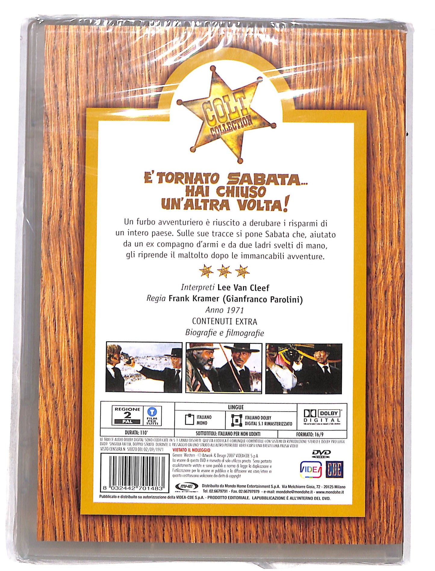 EBOND E' tornato sabata hai chiuso un'altra volta! EDITORIALE DVD DB628316