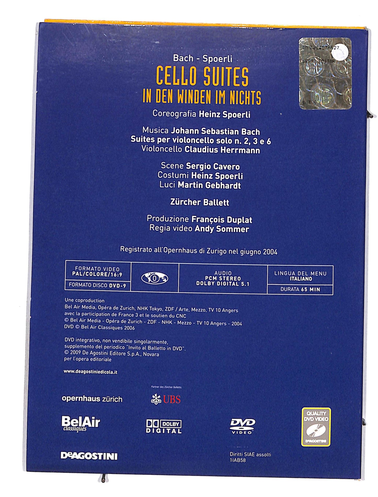 EBOND Invito al balletto vol.58 Cello Suites DVD DB628341