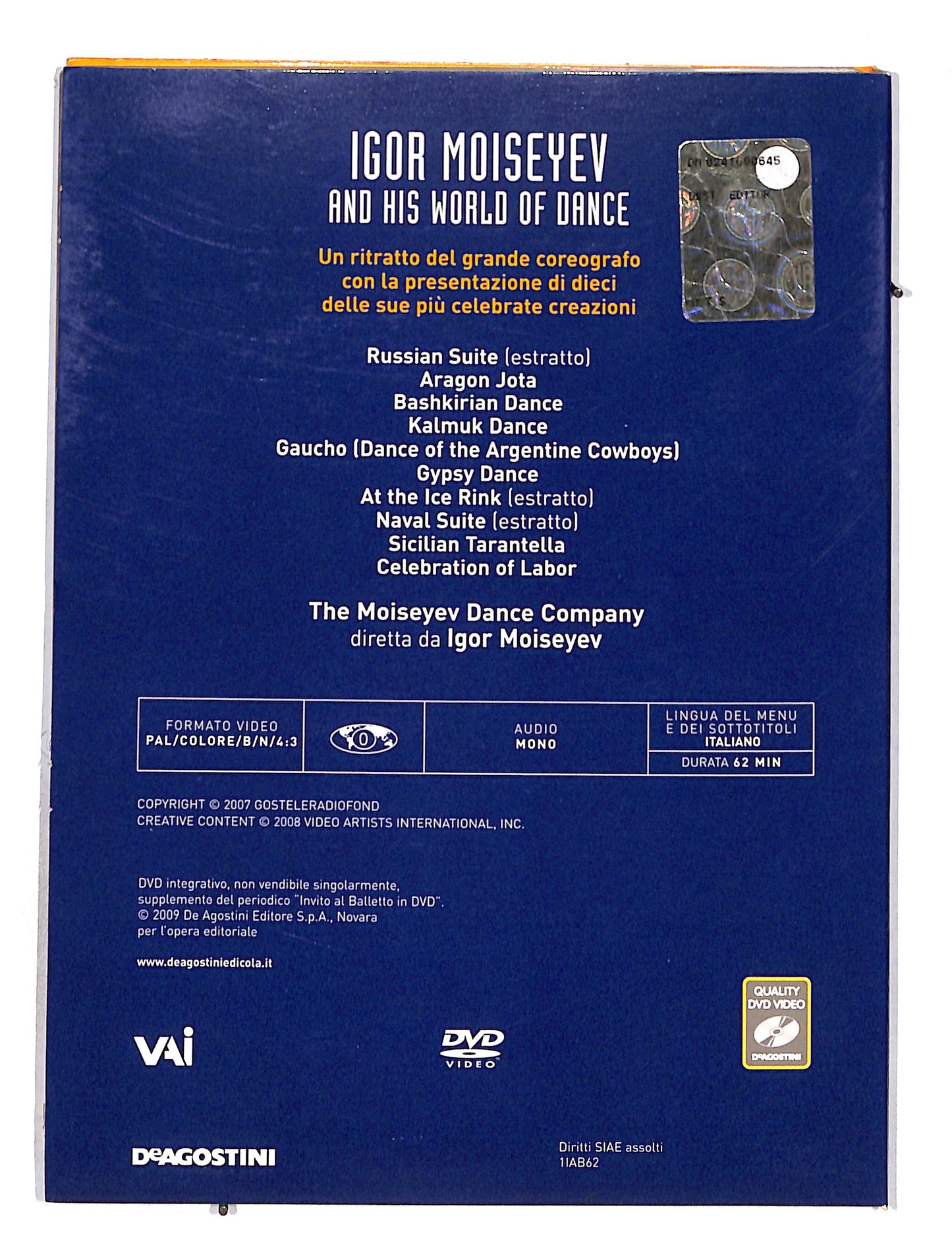 EBOND Invito al balletto vol.62 Igor Moiseyev DVD DB628343