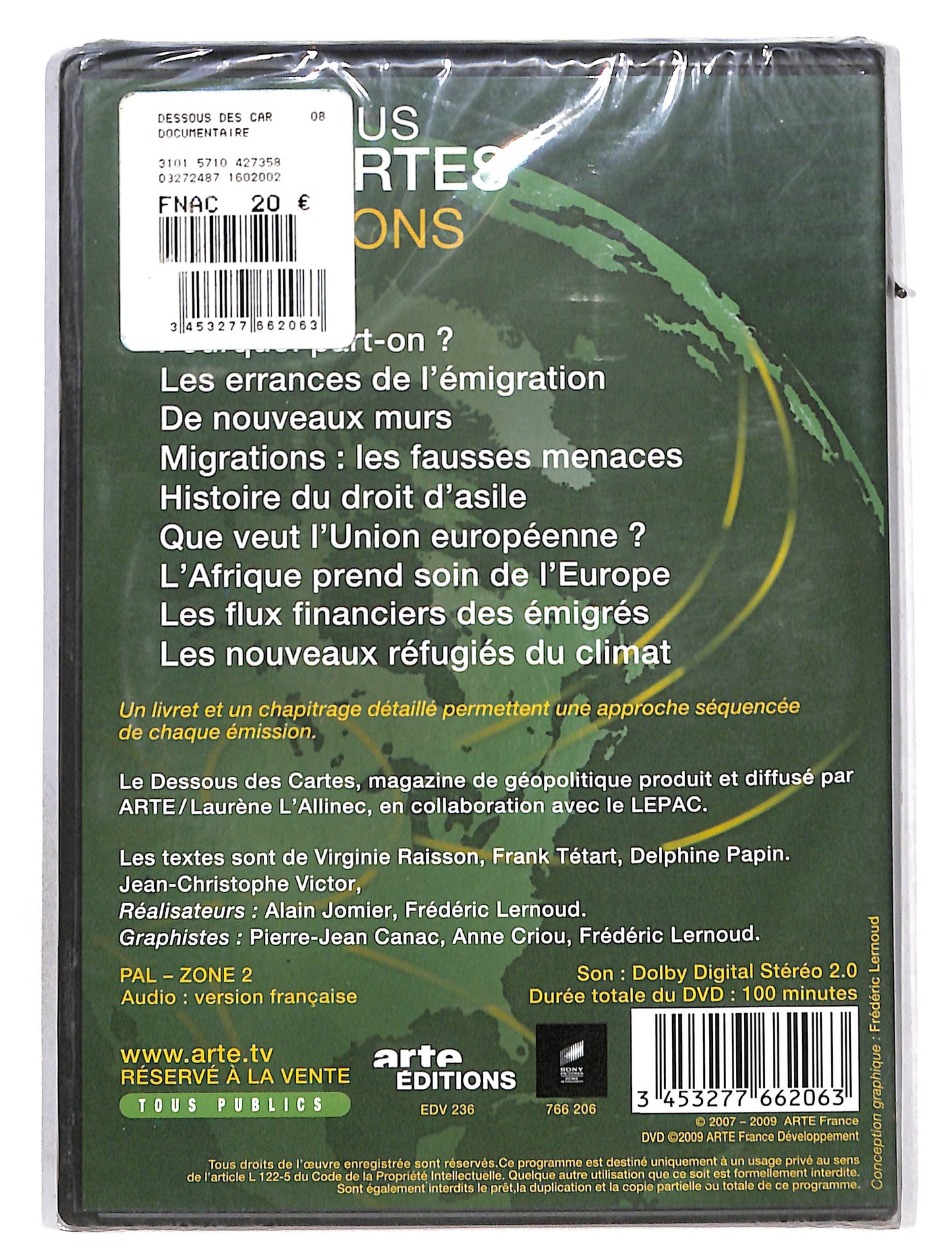 EBOND Le Dessous des cartes - Les migrations Edizione Francia DVD DB628361