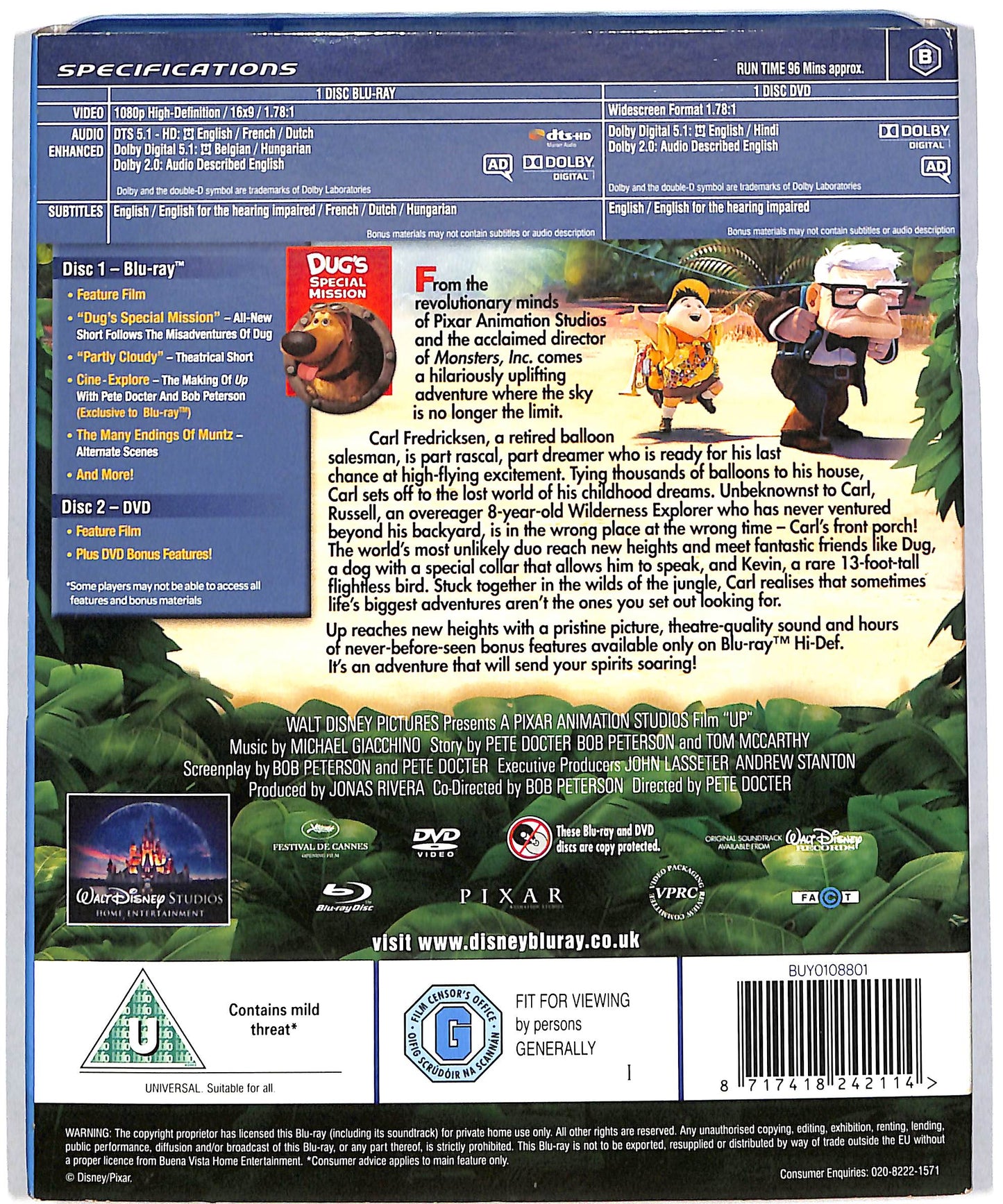 EBOND Up - Double Play (BLURAY + DVD) EDIZIONE UK BLURAY DB628628