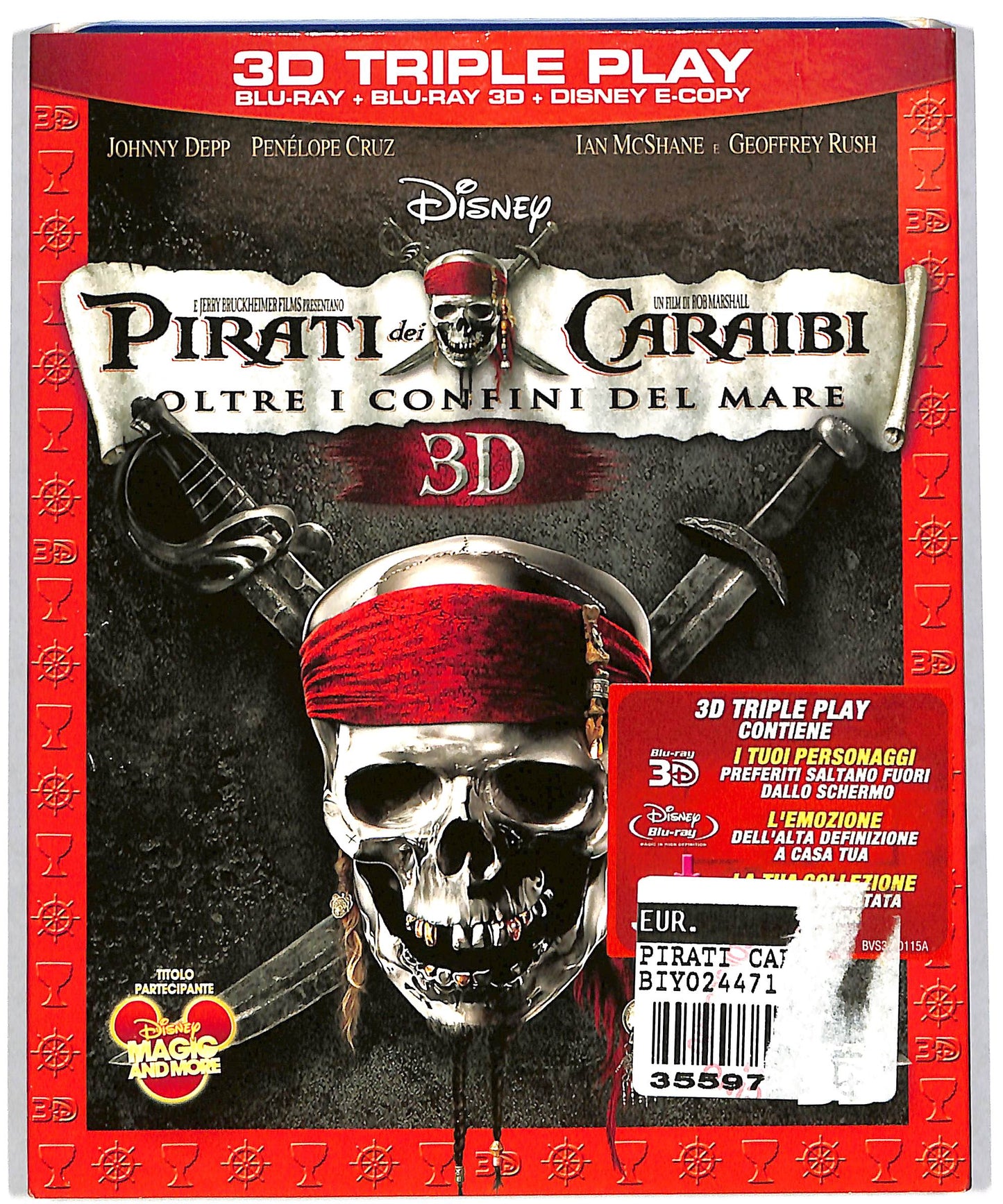 EBOND Pirati dei Caraibi - Oltre i confini del BLURAY 3D + copia BLURAY DB628632