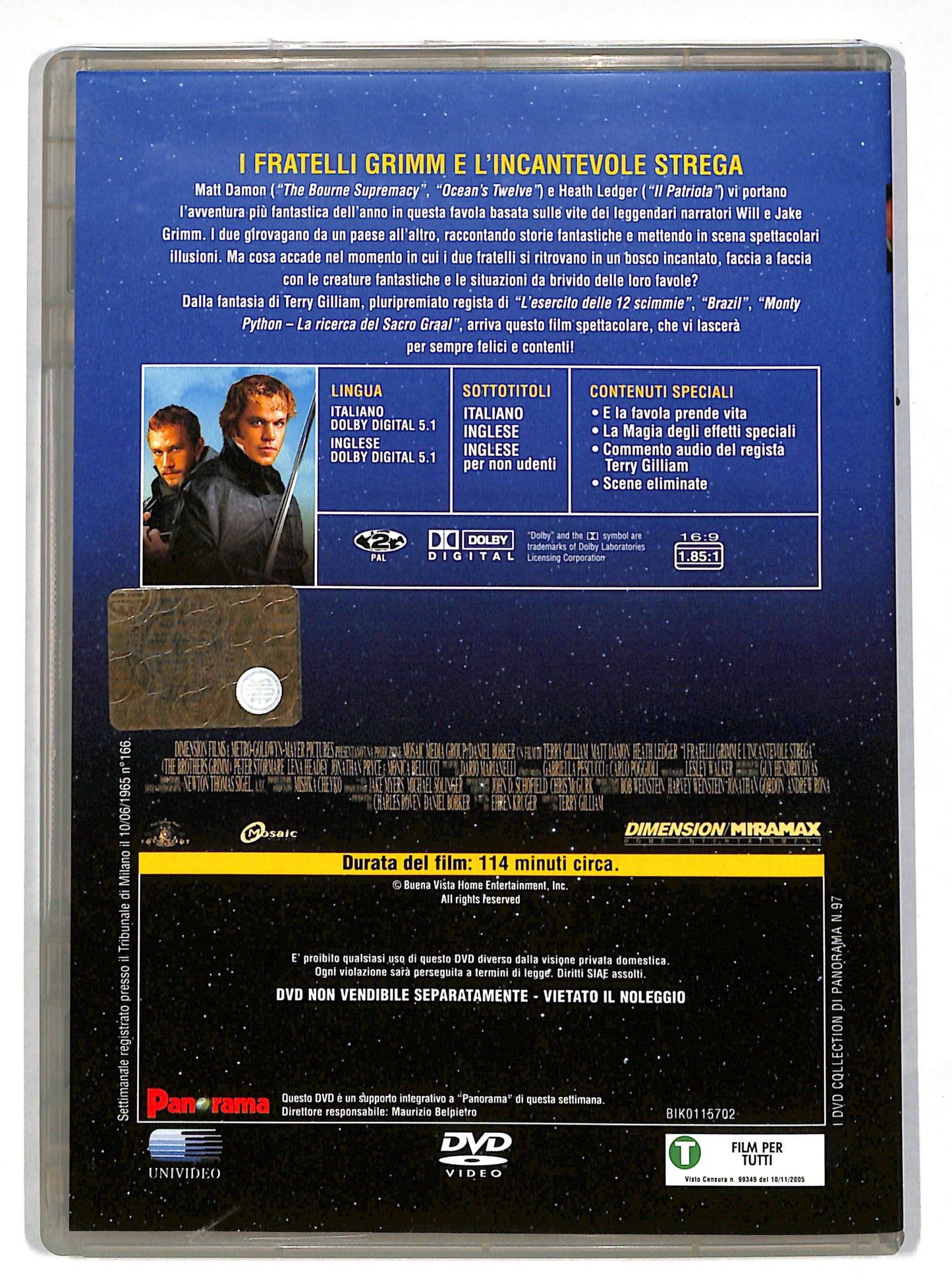 EBOND I fratelli Grimm e l'incantevole strega EDITORIALE DVD DB628956