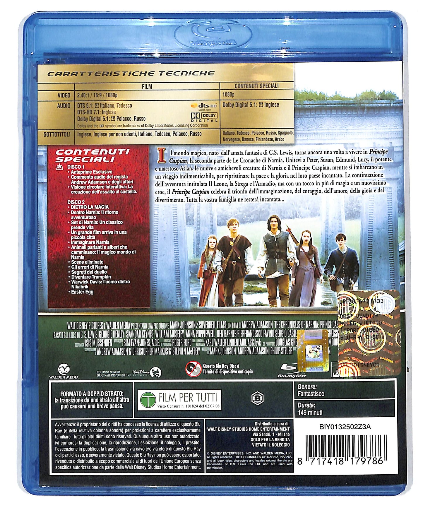 EBOND Le Cronache Di Narnia - Il Principe Caspian BLURAY DB629136