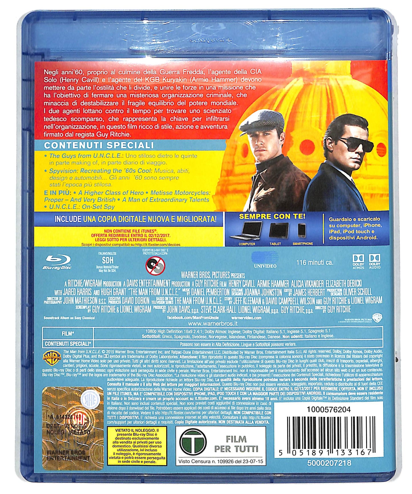EBOND Operazione U.N.C.L.E. BLURAY DB629175