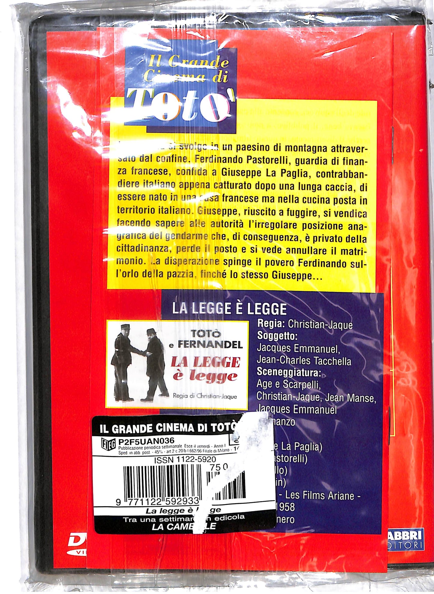 EBOND Il Grande cinema di Toto - La legge e legge EDITORIALE DVD DB629209