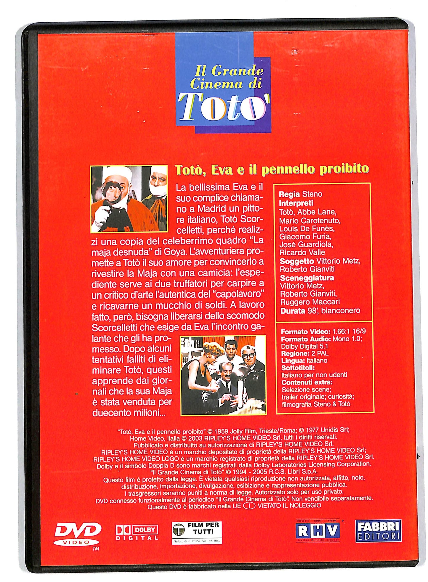 EBOND Toto Eva e il pennello proibito EDITORIALE DVD DB629216