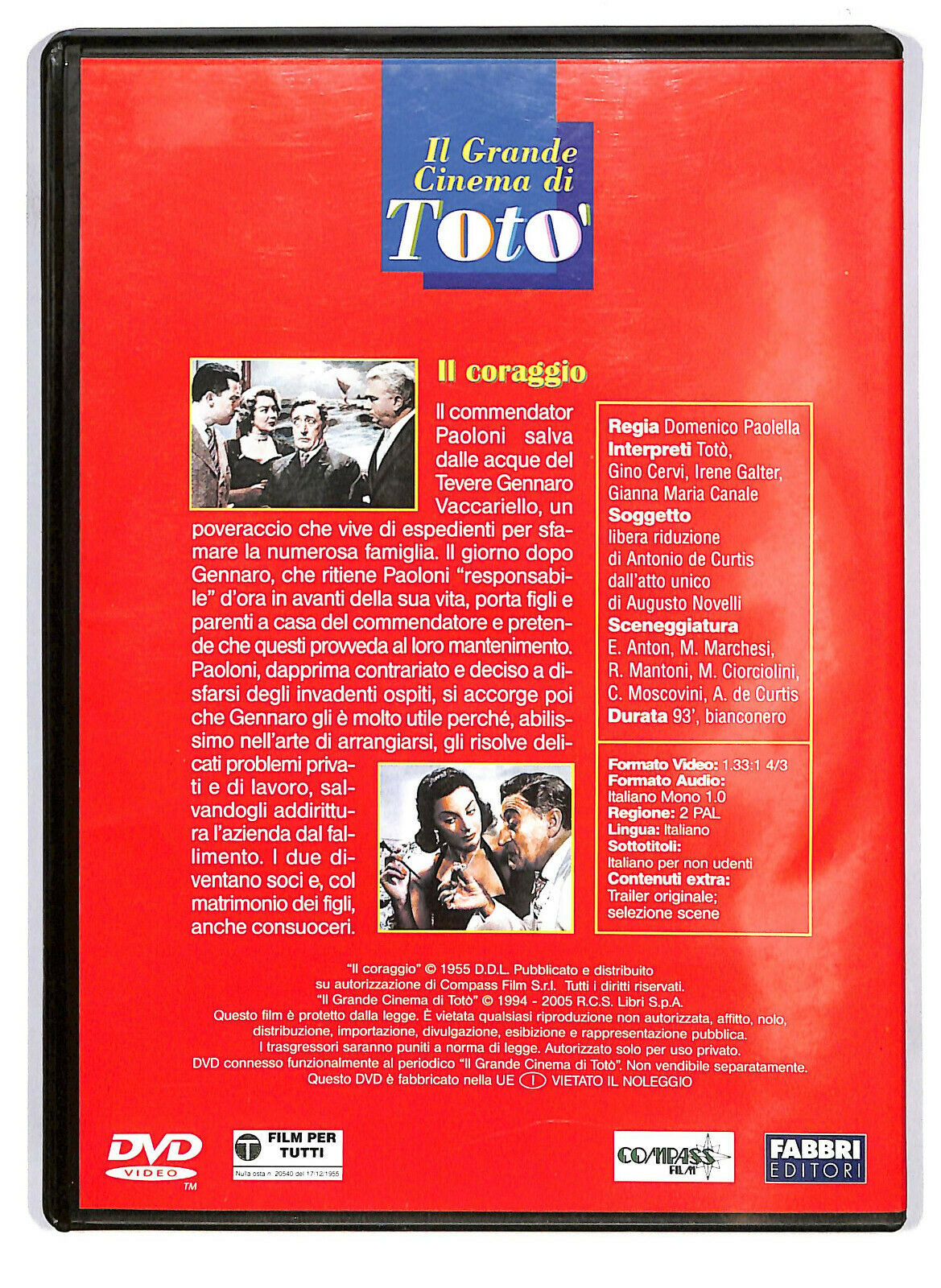 EBOND Il Grande Cinema Di Toto - Il Coraggio Editoriale DVD DB629225