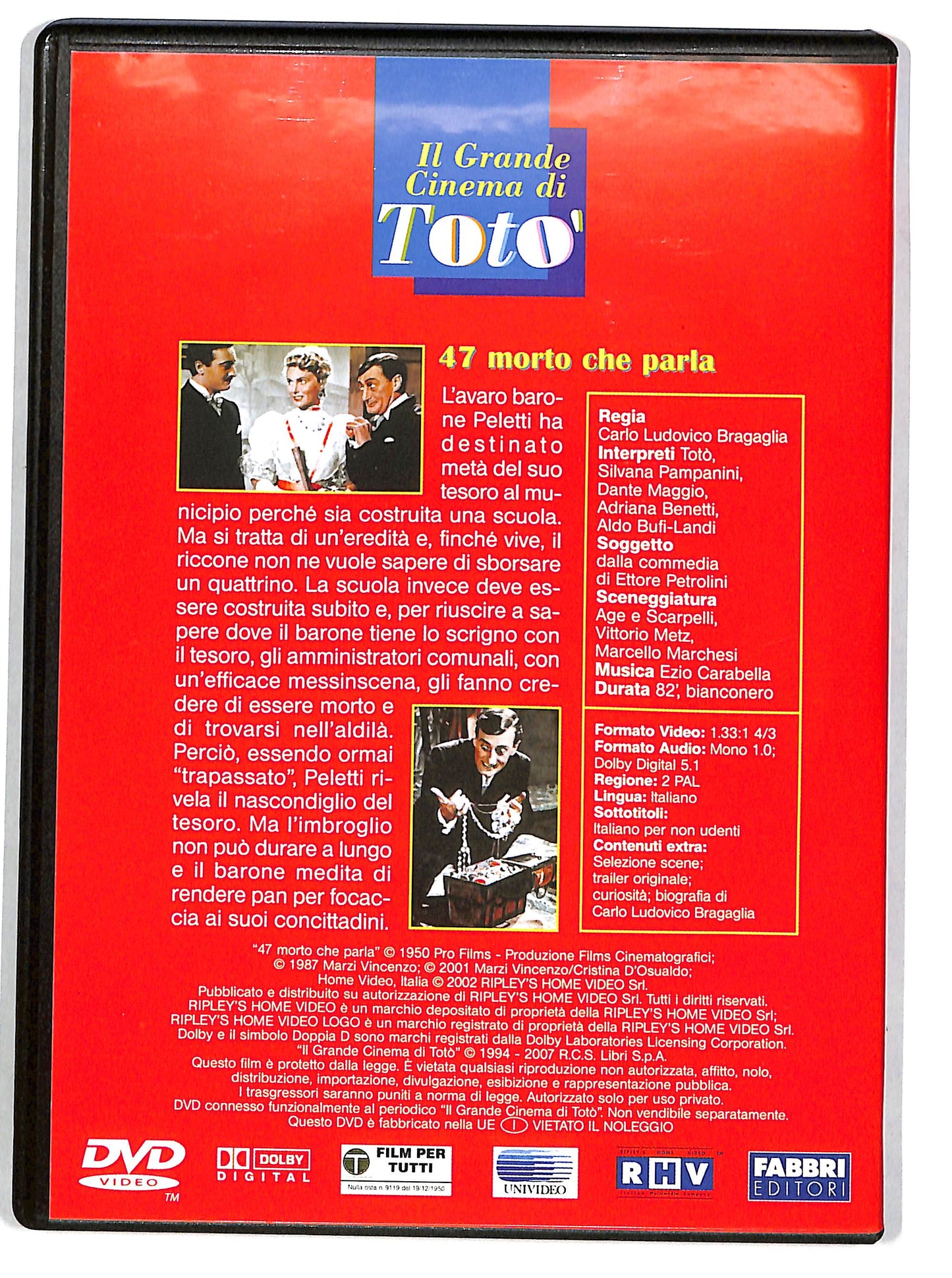 EBOND 47 morto che parla EDITORIALE DVD DB629236