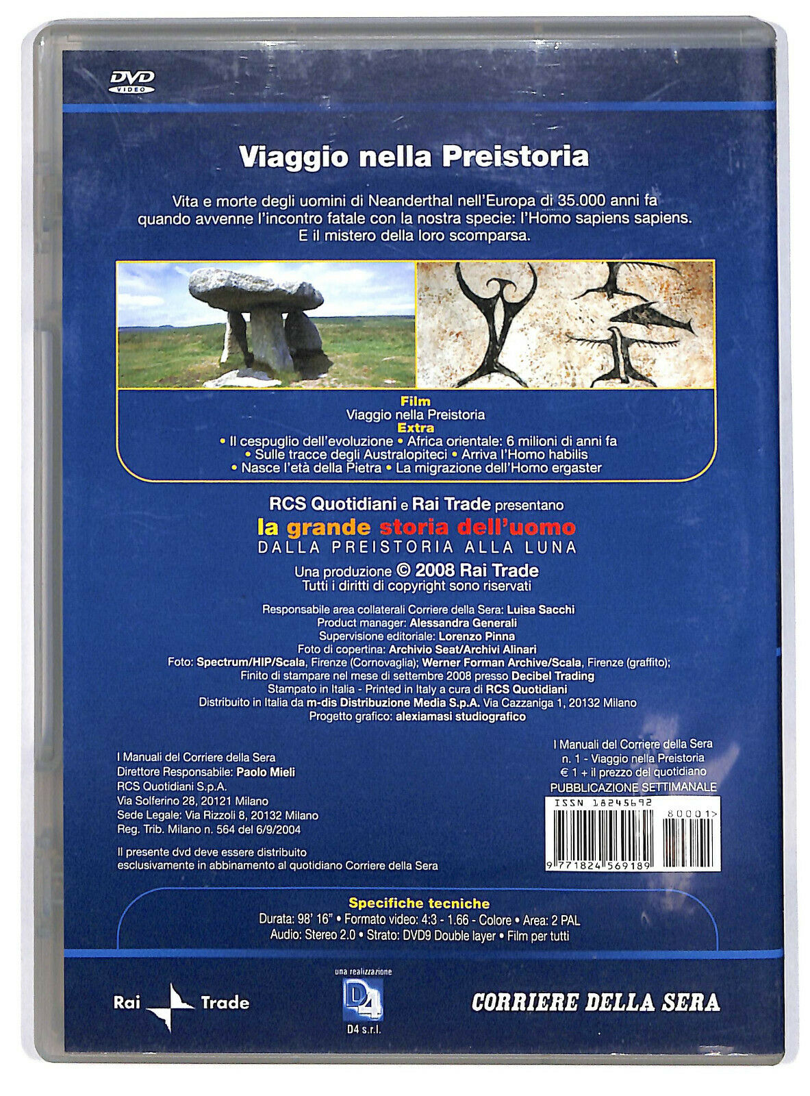 EBOND Viaggio Nella Preistoria Vol.1 Editoriale DVD DB629257