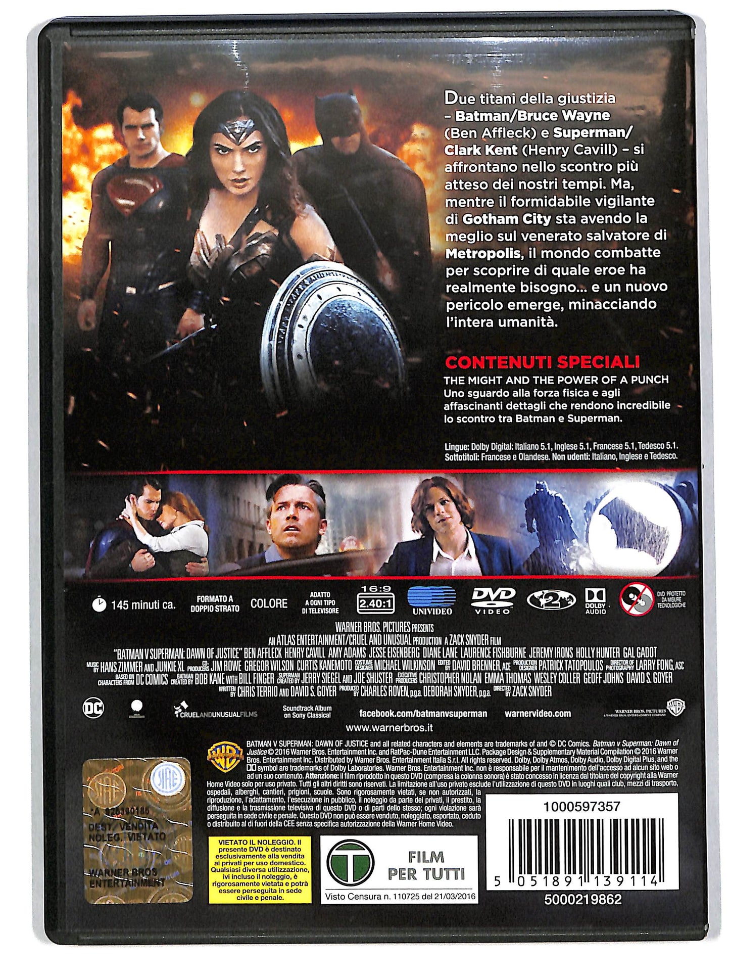 EBOND Batman v Superman. Dawn of Justice DVD DB630403