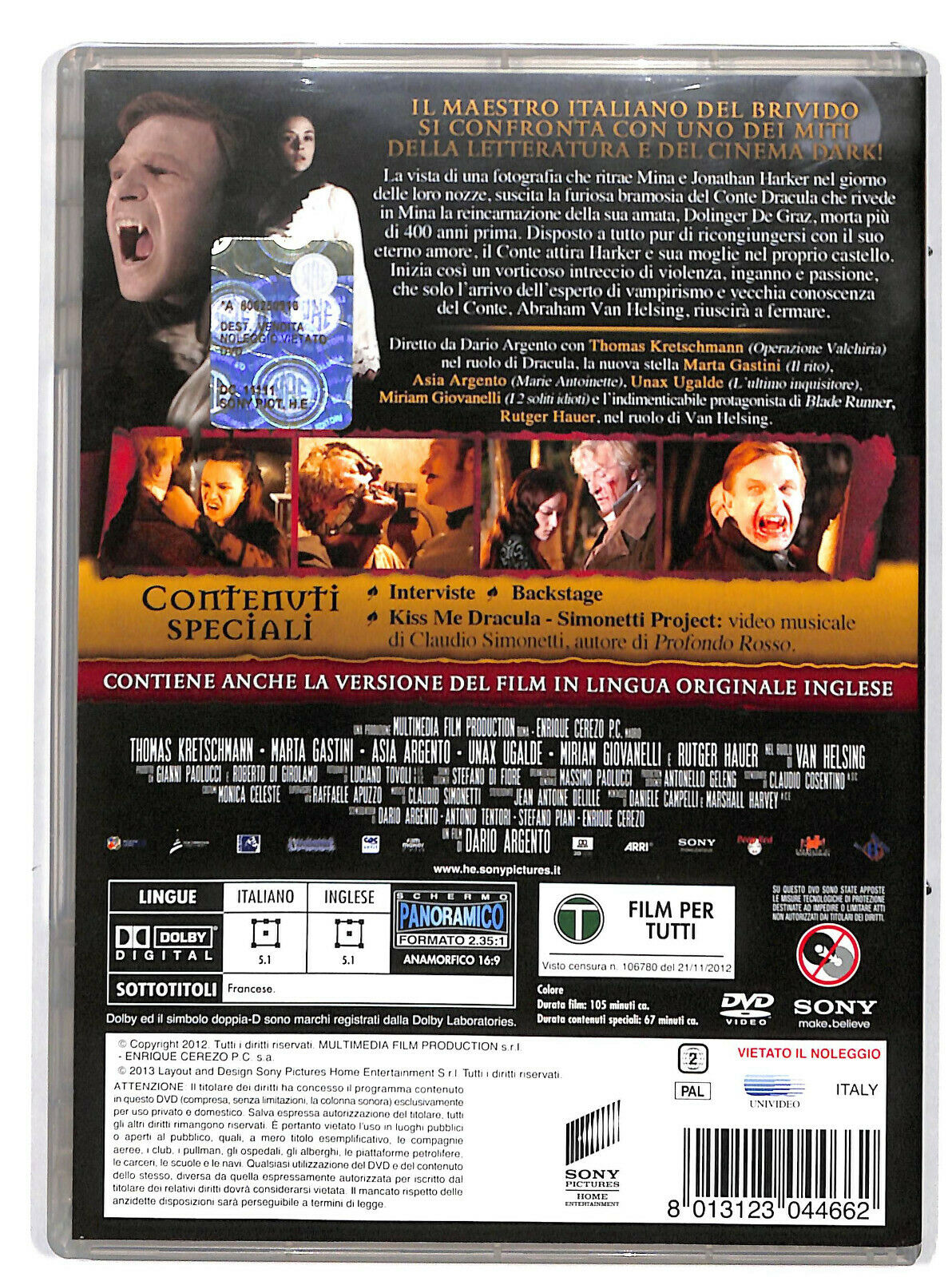 EBOND Dracula Di Dario Argento DVD DB630444