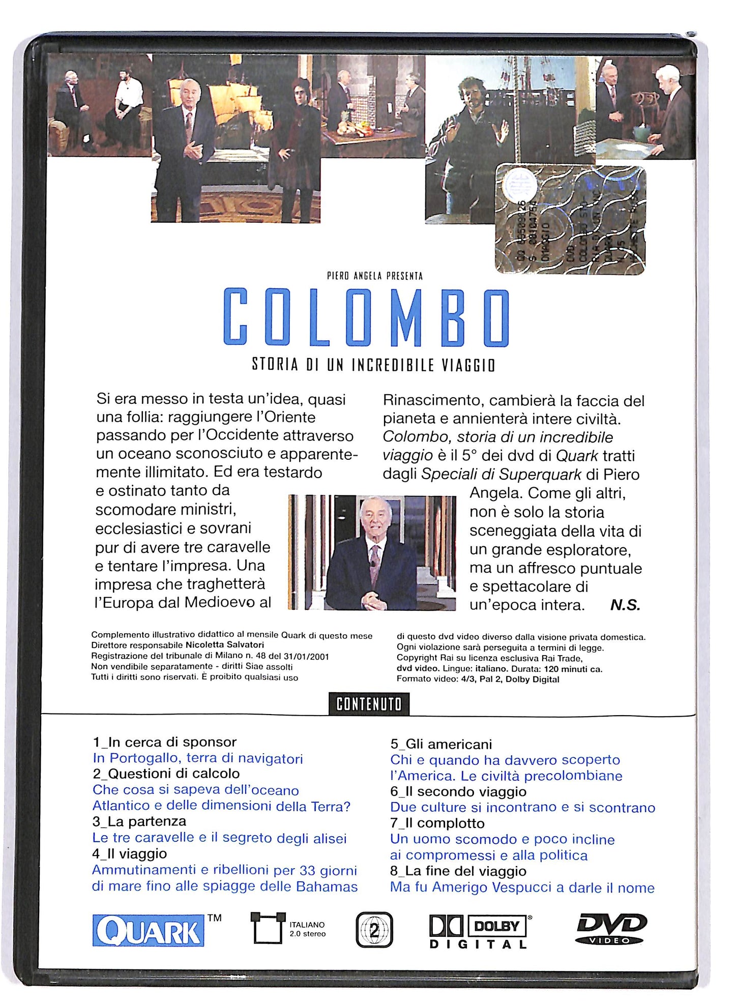 EBOND Quark - Colombo storia di un incredibile EDITORIALE DVD DB630866