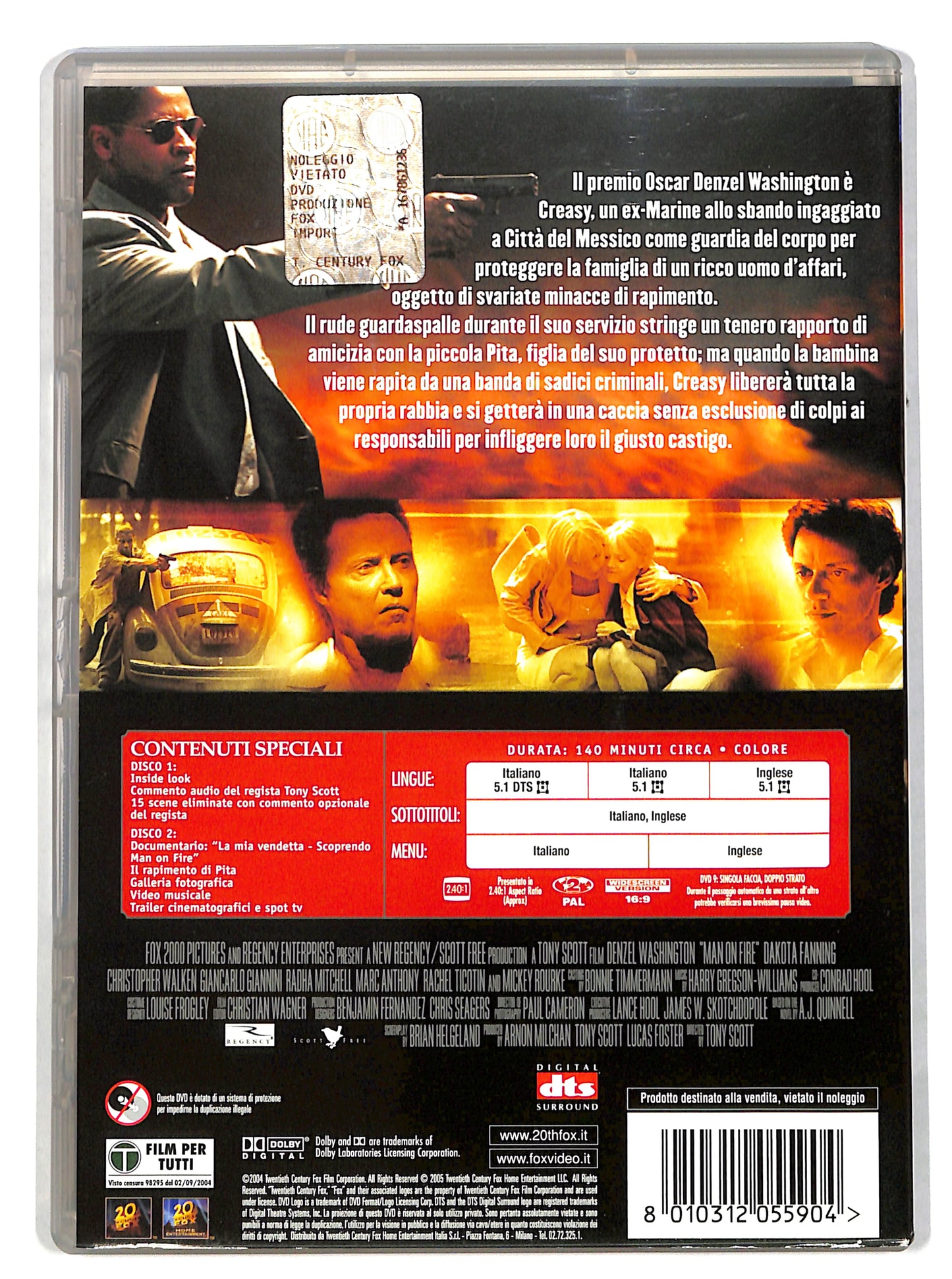 EBOND Man on Fire - Il fuoco della vendetta DVD DB631175