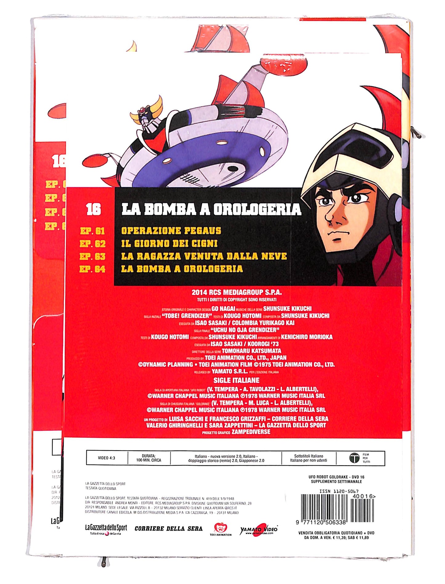 EBOND ufo Robot Goldrake vol.16 la bomba a orologeria DVD DB631319