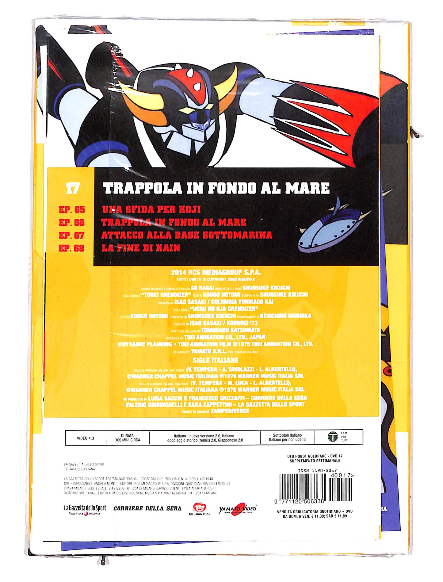 EBOND Ufo Robot Goldrake vol.17 trappola in fondo al mare DVD DB631320