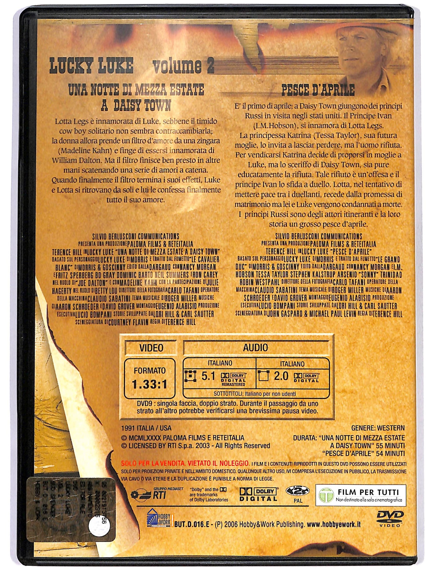 EBOND Lucky Luke volume 2 EDITORIALE DVD DB631407