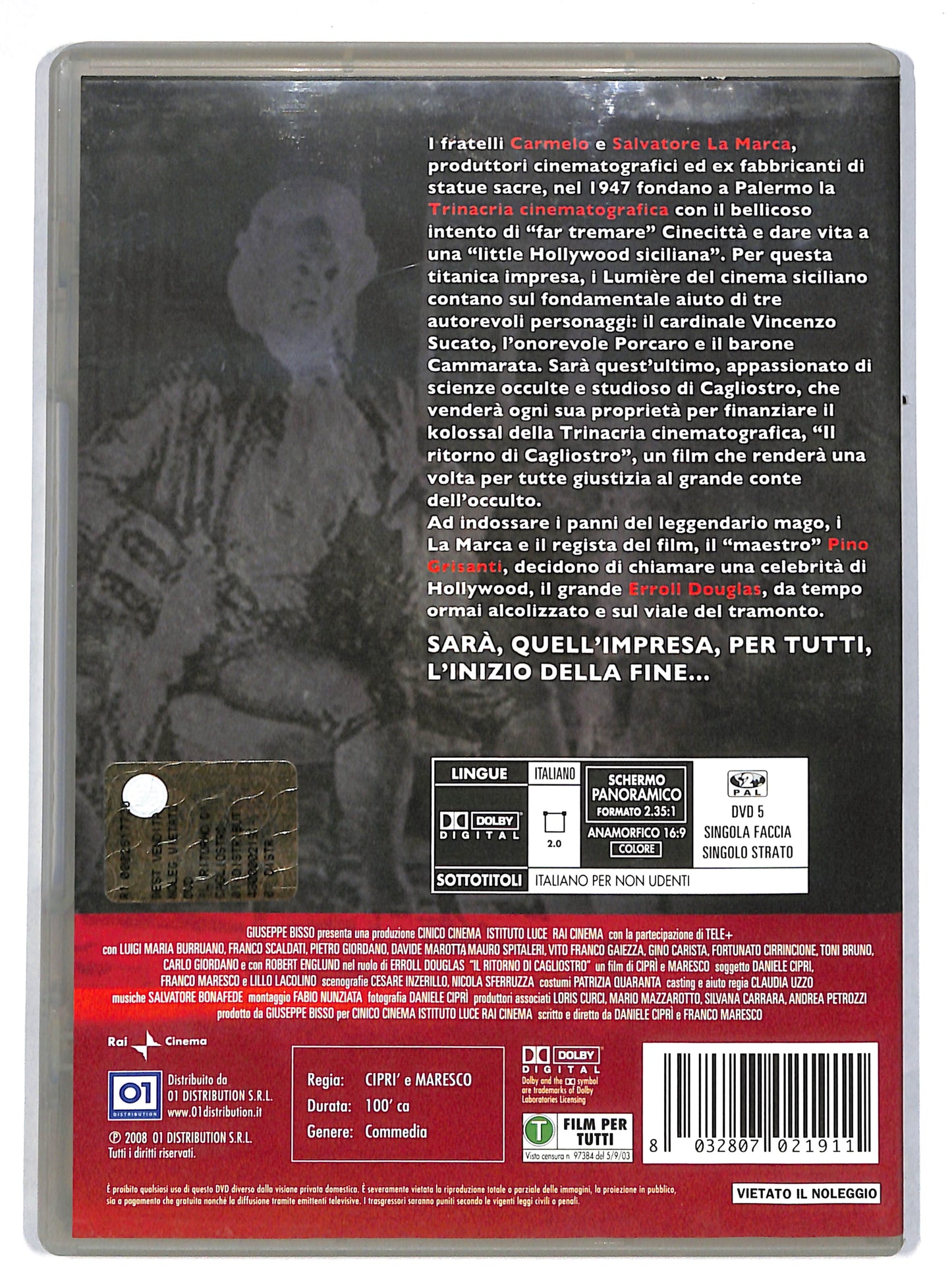 EBOND Il ritorno di Cagliostro DVD DB631624