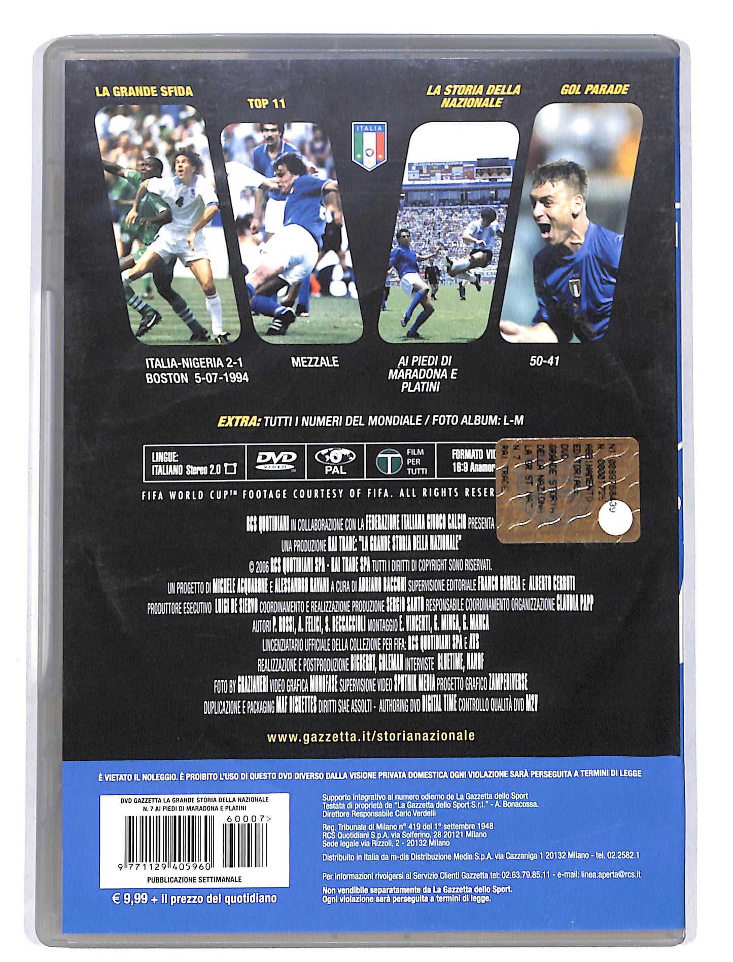 EBOND La Grande storia della nazionale vol.7 EDITORIALE DVD DB631803